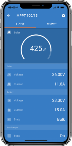Incarcator solar 12V 24V 48V 100A Victron Energy SmartSolar MPPT 250/100-MC4 VE.Can [3]