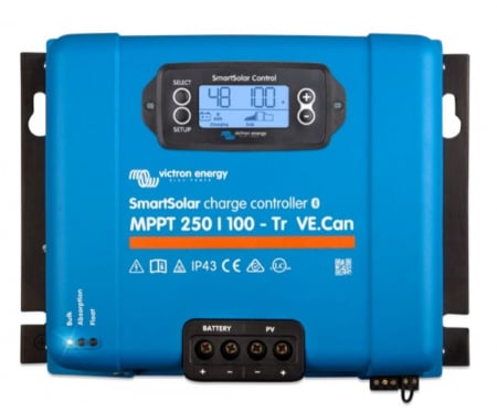 MPPT - Incarcator solar 12V 24V 48V 100A Victron Energy SmartSolar MPPT 250/100-Tr-VE.Can