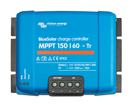 MPPT - Incarcator solar 12V 24V 48V 60A Victron Energy BlueSolar MPPT 150/60-Tr