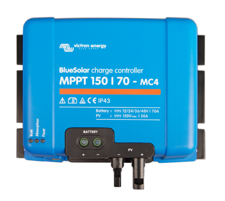 MPPT - Incarcator solar 12V 24V 48V 70A Victron Energy BlueSolar MPPT 150/70-MC4