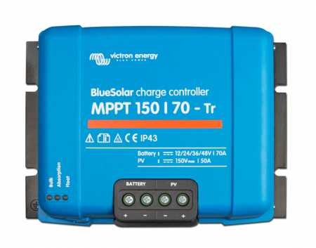 MPPT - Incarcator solar 12V 24V 48V 70A Victron Energy BlueSolar MPPT 150/70-Tr