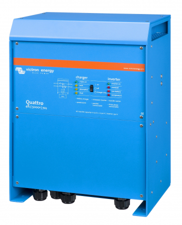 Quattro - Invertor cu charger 48V 5000VA Victron Energy Quattro 48/5000/70-100/100