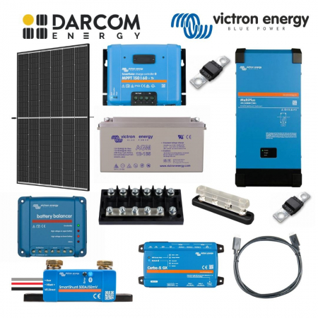 Kituri - Sistem Fotovoltaic Victron Energy Hibrid 1600W stocare AGM