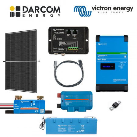 Kituri - Sistem Fotovoltaic Victron Energy Hibrid 2400W stocare LiFePO4