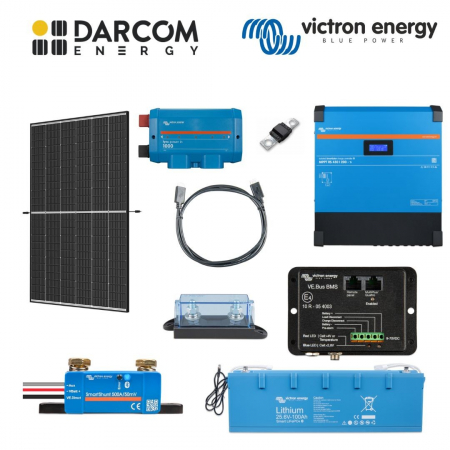Kituri - Sistem Fotovoltaic Victron Energy Hibrid 4kW stocare LiFePO4