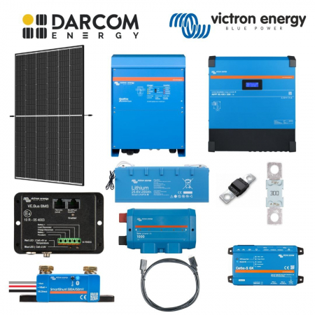 Kituri - Sistem Fotovoltaic Victron Energy Hibrid Monofazic 8kW stocare LiFePO4