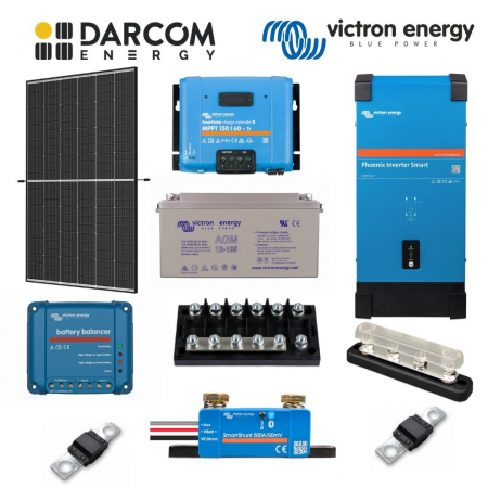 Kituri - Sistem Fotovoltaic Victron Energy Off-grid 1600W stocare AGM