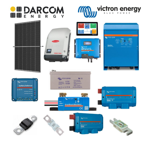 Kituri - Sistem Fotovoltaic Victron Energy Off-grid Monofazic 12kW stocare AGM