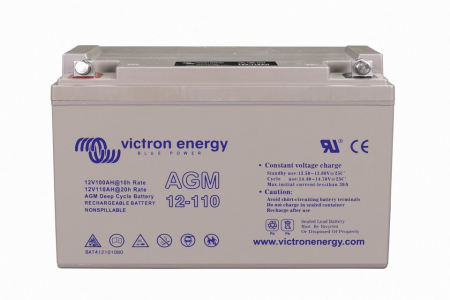 AGM - Victron Energy AGM Deep Cycle Battery (M8) 12V/110Ah