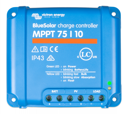MPPT - Incarcator solar 12V 24V 10A Victron Energy BlueSolar MPPT 75/10 (12/24V-10A)