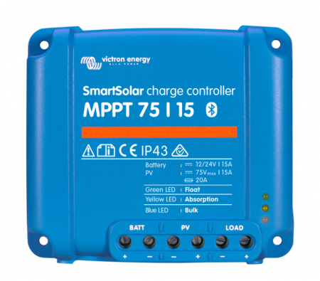 MPPT - Incarcator solar 12V 24V 15A Victron Energy SmartSolar MPPT 75/15