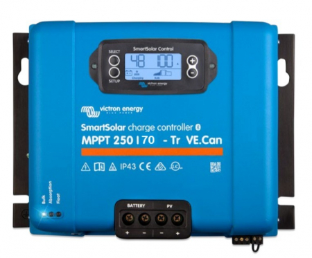 Fotovoltaice - Incarcator Solar 12V 24V 48V 70A Victron Energy Smartsolar Mppt 250/70-Tr-Ve.Can