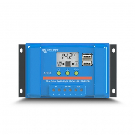 PWM - Incarcator solar LCD&USB 12V/24V 10A Victron Energy BlueSolar PWM-LCD&USB 12/24V-10A