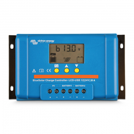 Fotovoltaice - Incarcator Solar Lcd&Usb 12V/24V 20A Victron Energy Bluesolar Pwm-Lcd&Usb 12/24V-20A