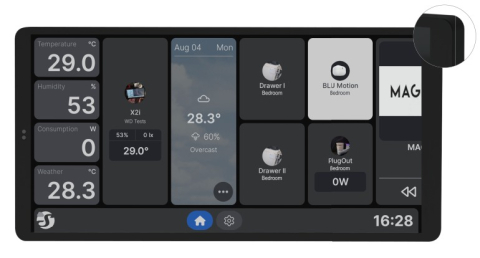 Componente Fotovoltaice - Shelly Wall Display X2i Black