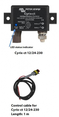 Protectii & izolatoare baterii - Victron Energy Combinatoarele de baterii Cyrix-ct 12/24V-230A intelligent combiner