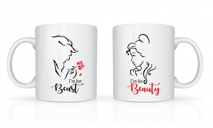 Set cani personalizate beast and beauty [1]