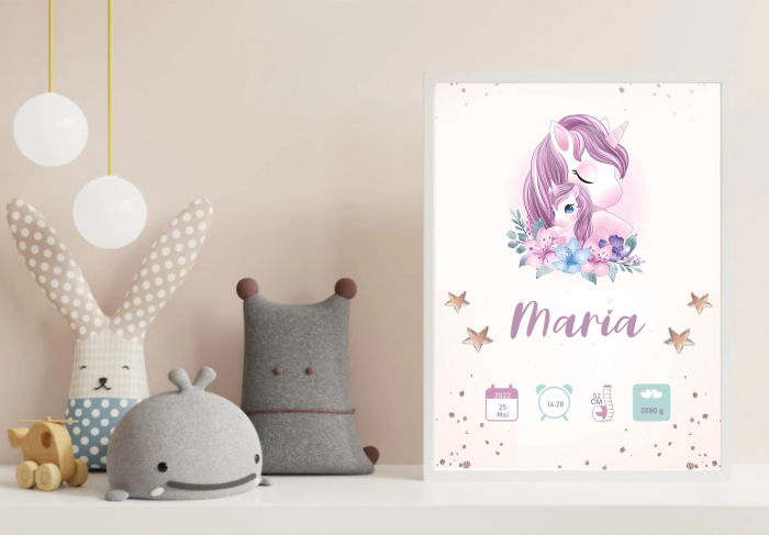 Tablou personalizat cu nume bebe si text [1]