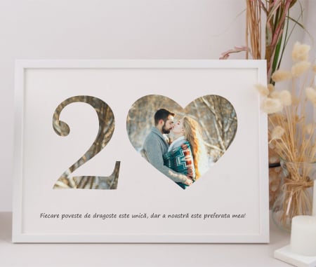 Tablouri - Tablou personalizat pentru aniverasare 20 ani