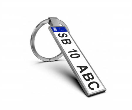 CADOURI ANIVERSĂRI - Breloc personalizat cu numar auto