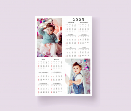 Cadouri Craciun - Calendar personalizat cu o poza
