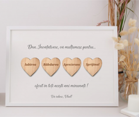 Cadouri pentru cadre didactice - Tablou personalizat invatatoare sau educatoare