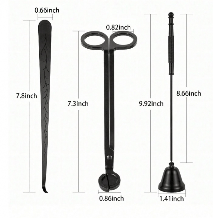 Clopot pentru stingere lumanari, negru [3]