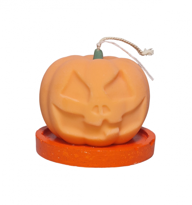 Lumanare dovleac Halloween Spooky Eyes, portocaliu [2]