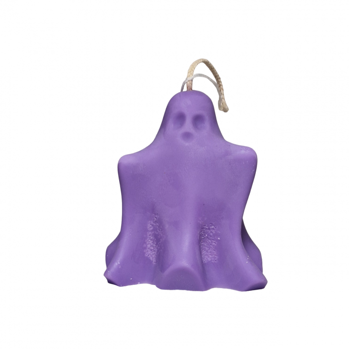Lumanare fantoma pentru Halloween, model violet [1]