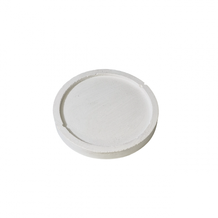 Suport rotund alb, pentru lumanari decorative de Craciun [2]