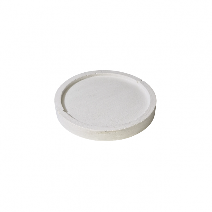 Suport rotund alb, pentru lumanari decorative de Craciun [1]