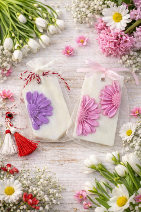 Tableta parfumata odorizant dulap , decor floral, 9.5 cm [5]