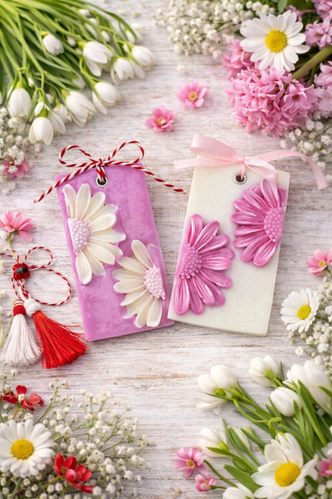 Tableta parfumata odorizant dulap , decor floral, 9.5 cm [4]