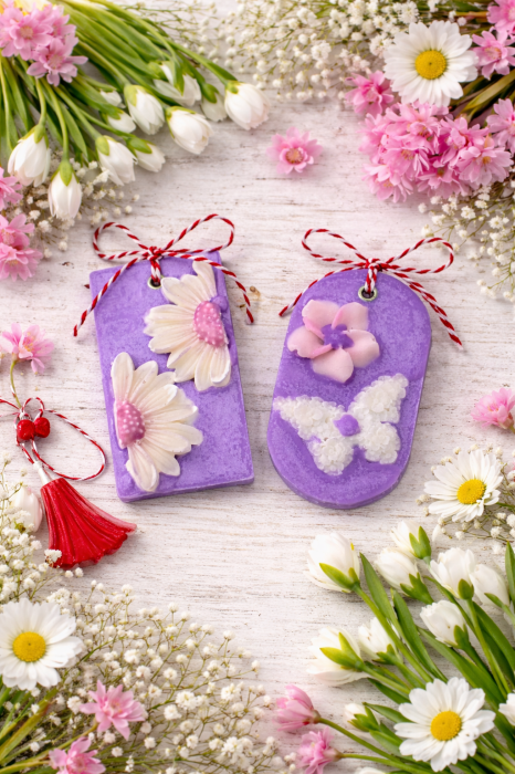 Tableta parfumata odorizant dulap , decor floral, 9.5 cm [2]