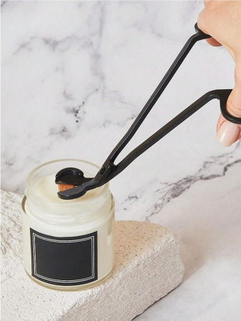 Foarfeca fitil lemn/bumbac, culoare negru [1]