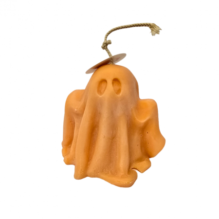 Halloween - Lumanare fantoma pentru Halloween, model portocaliu