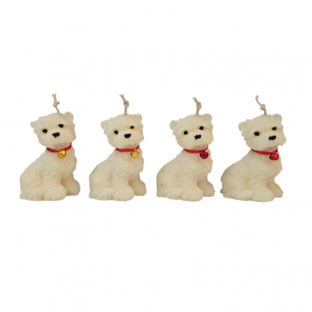 Lumânare Parfumată - Cățel Westie, alb [2]