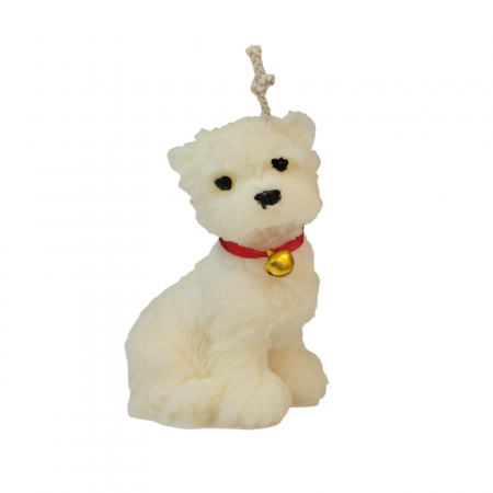 Lumânare Parfumată - Cățel Westie, alb [1]