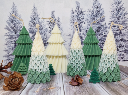 Lumanare parfumata bradut alb-verde [3]