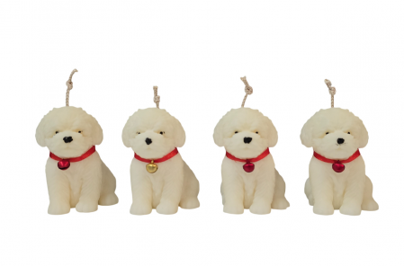 Lumânare Parfumată - Cățel Bichon Frisé, alb [1]