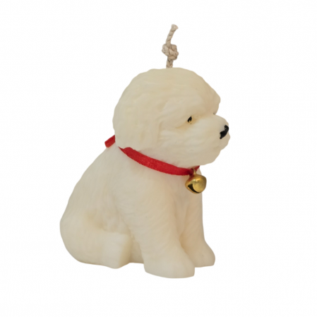 Lumânare Parfumată - Cățel Bichon Frisé, alb [3]