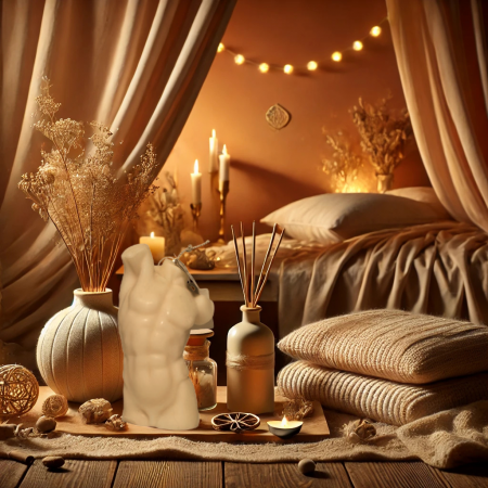 Lumanare parfumata Torso masculin, alb, pentru Dragobete / Valentine Days [6]