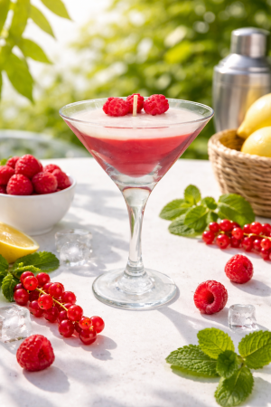 Oferte speciale - Lumanare parfumata in pahar de martini - Cranberry Appletini