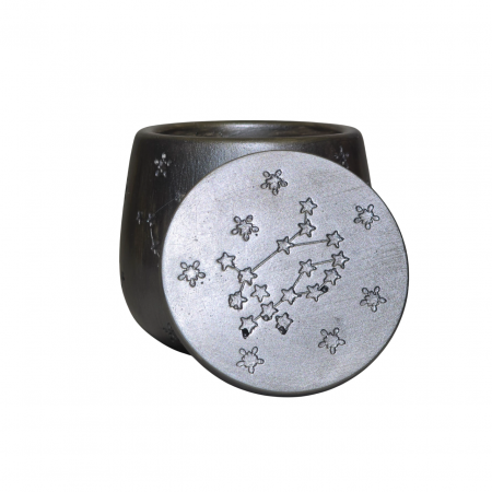 Oferte speciale - Lumanare parfumata pentru Craciun in vas de ciment cu stelute