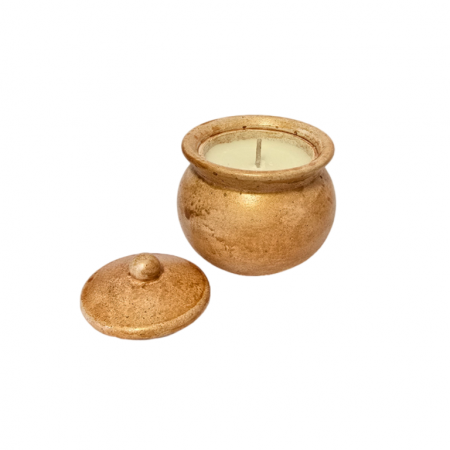 Colectia Craciun 2025 - Lumanare parfumata pentru Craciun - model ceaun bronz