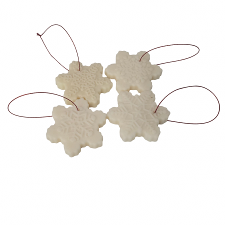 Colectia Craciun 2025 - Set 4 fulgi parfumati, decor pentru brad