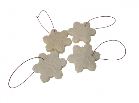 Set 4 fulgi parfumati, decor pentru brad [1]