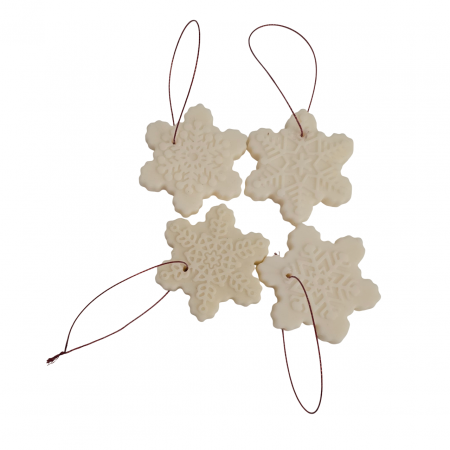 Set 4 fulgi parfumati, decor pentru brad [2]