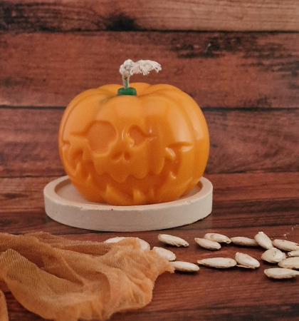 Suport rotund alb, pentru lumanari decorative de Craciun [3]