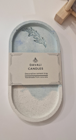 Tava decorativa ovala cu decor floral,  175 x 90 mm [5]